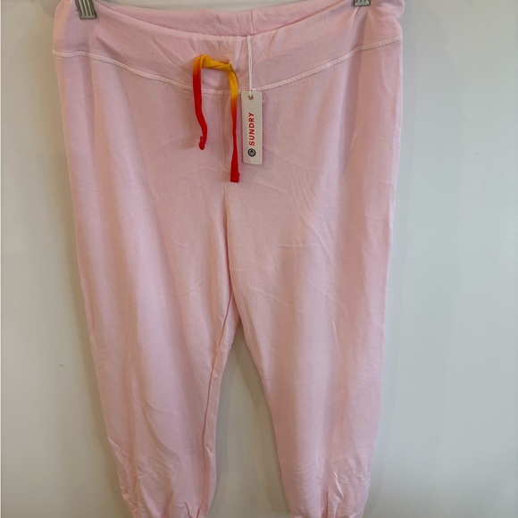 The Sundry Women's Basic Sweatpant baby pink - Picture 3 of 5